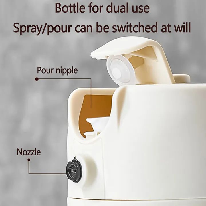 2 in 1 Oil Sprayer Glass Bottle For Cooking