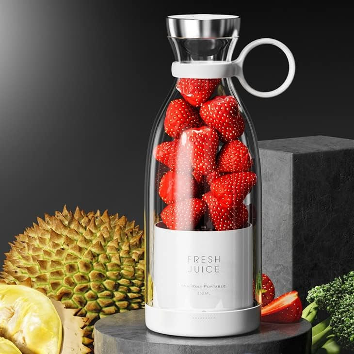 Portable Mini Electric Blender 380ml Juicer Cup 6 Blades for Smoothie Milkshake Juice